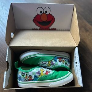 Toddler Vans Authentic Elas Sesame Street Green/Multi - Size 9 Toddler